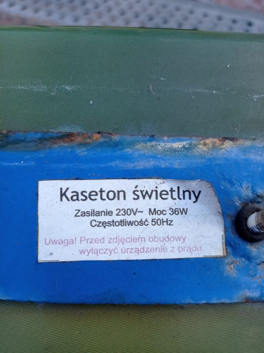 Kaseton reklamowy , podświetlany  230v 49x49