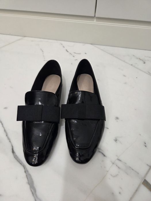 Zara 38 czarne lakierowane