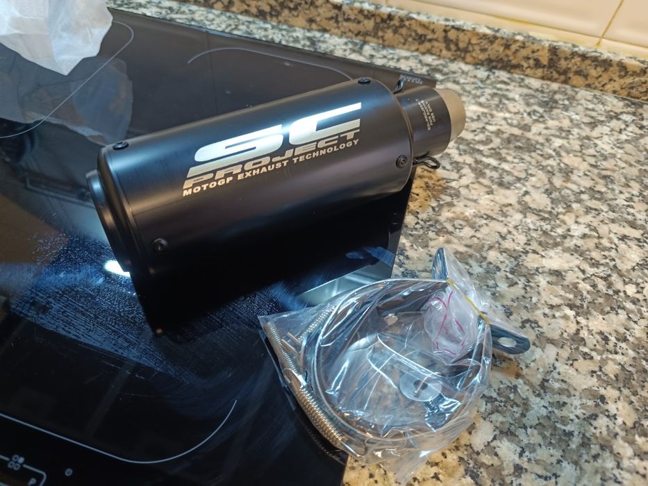 Ponteiras de escape universais 51mm para mota