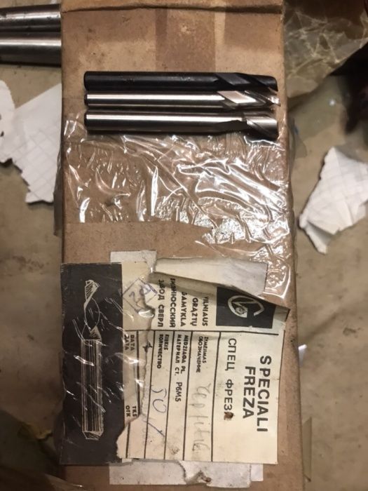 Фрезы по алюминию однопеные 3; 5; 8; 12 р6м5, ссср