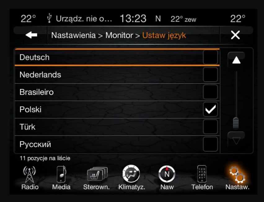 Konwersja oswietlenie jezyk USA EU Jeep Dodge Chrysler Spolszczenie Ma