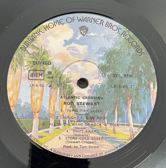 LP Vinil 33 rpm Rod Stewart - Atlantic Crossing