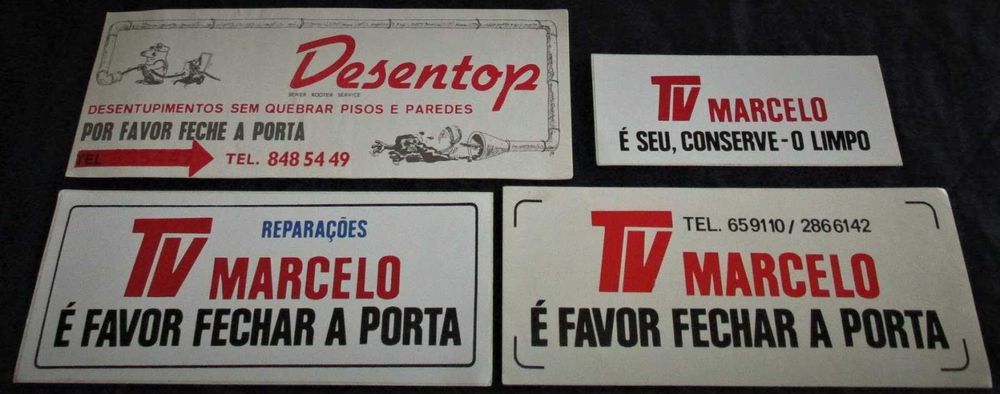 Autocolantes Antigos Desentop Tv Marcelo