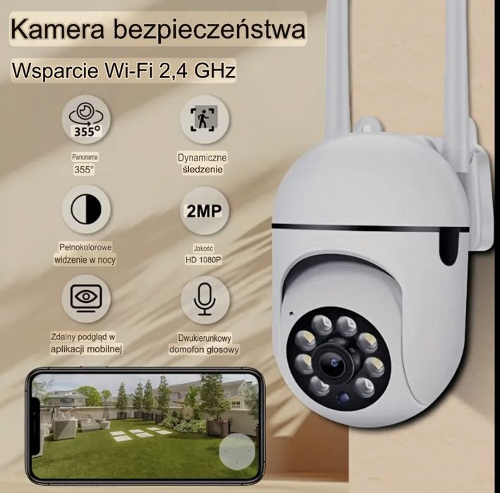 2x Kamera Wifi FullHd 355 stopni obrot