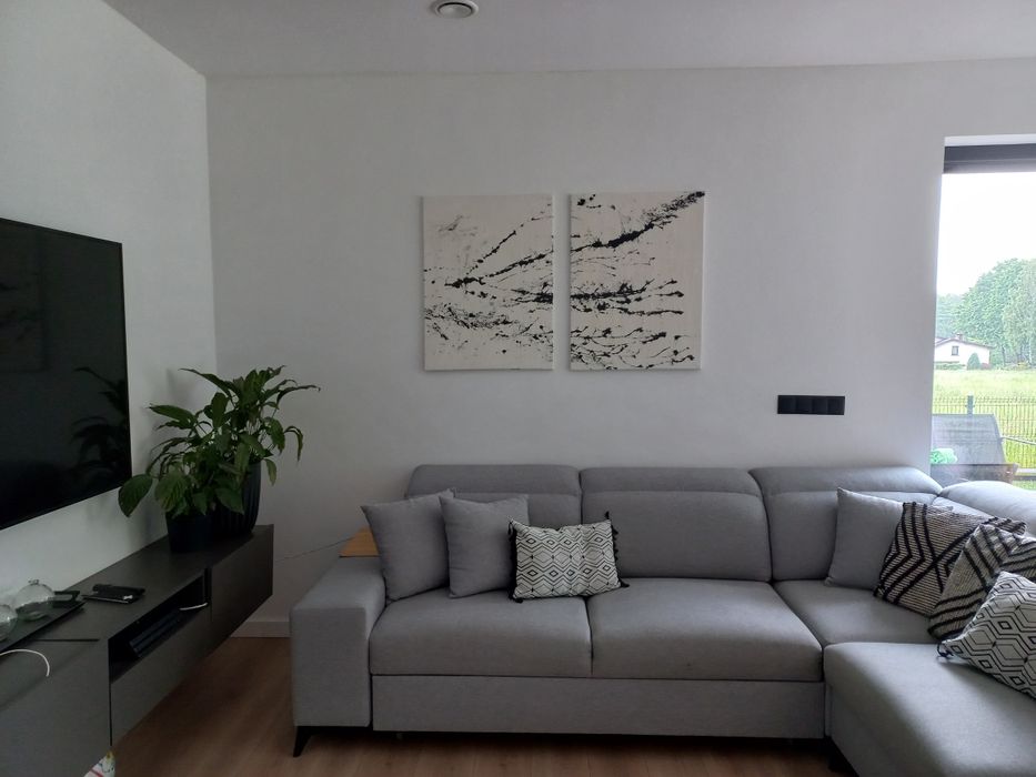 Komplet 2 obrazów 60x80 cm struktura tekstura