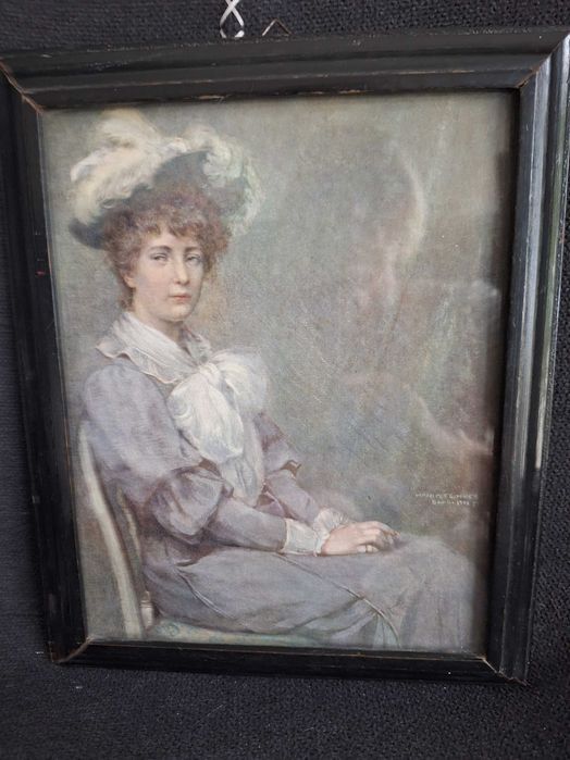 Reprodukcja obrazu z 1901  roku w ramce