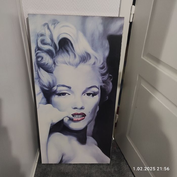 Obraz na drewnianej konstrukcji Marylin Monroe