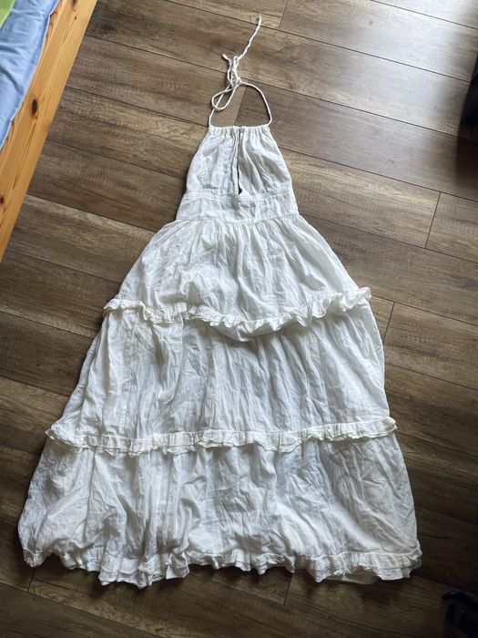 Sukienka maja bohosiewicz tulum party biala maxi boho