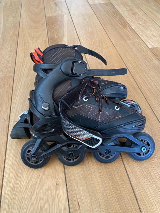 rolki dziecięce FIT3 firmy Oxelo / Decathlon r. 35-38 / 22-24 cm