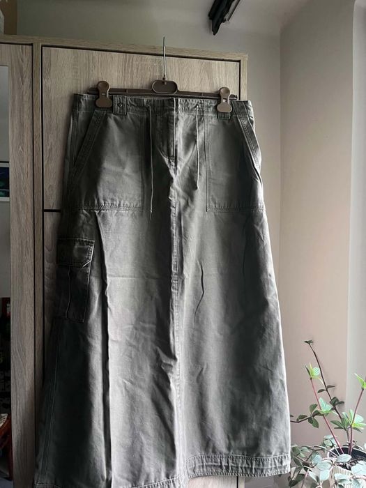 Spódnica cargo maxi khaki