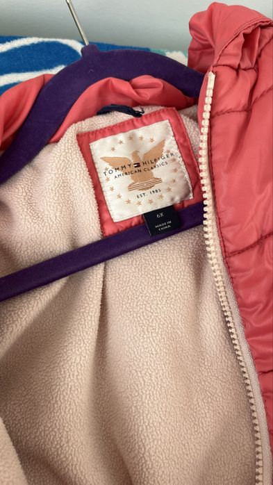 Kurtka kurteczka Tommy Hilfiger 6 lat różowa