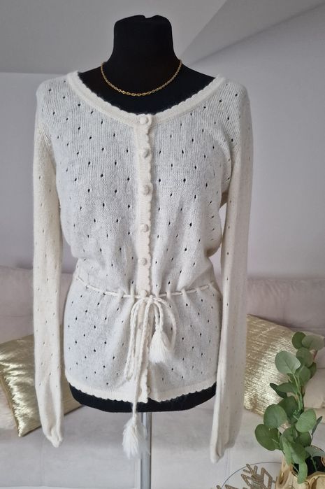Kardiganek( wełna, angora)"H&M".