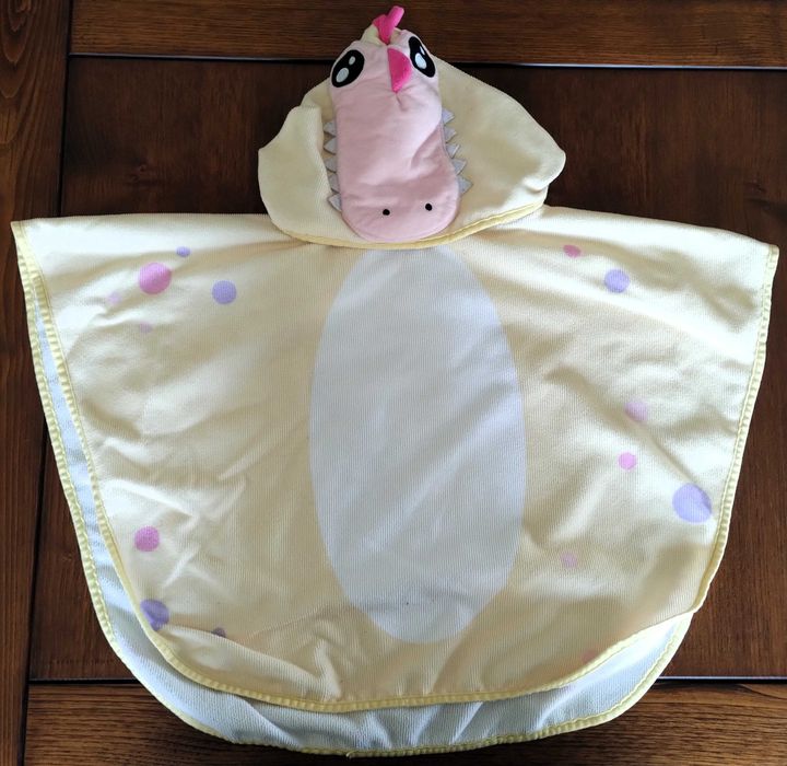 Poncho Turco Toalha Criança 3-4 Anos Piscina Natação
