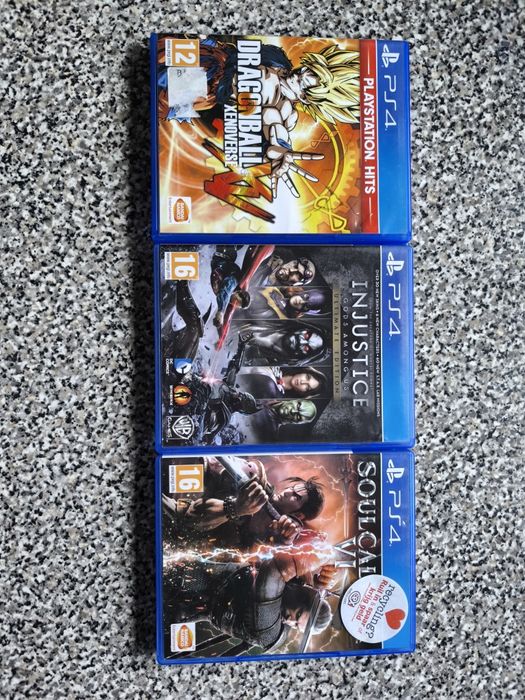 Soul calibur 6/Injustice ultimate edition/Dragon ball xenoverse Ps4