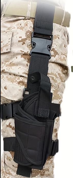 Coldre de perna tactico Air Soft - verde camuflado