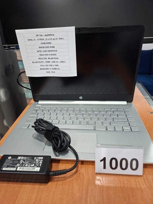 Laptop HP 14S 11Gen 500Gb SSD 16D4 Windows 11