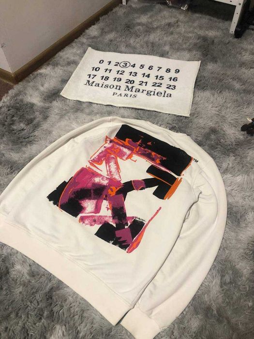 Світшот Off White / sweatshirt off white big logo dril drip