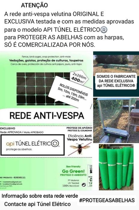 NOVA GERAÇÃO Placas Mata Vespa Velutina - Vespa asiática