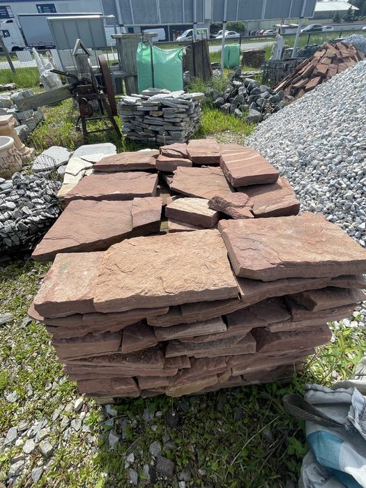 CZERWONY PIASKOWIEC - Płyta Ogrodowa Kamień Ścieżkowy, Kamień na Taras