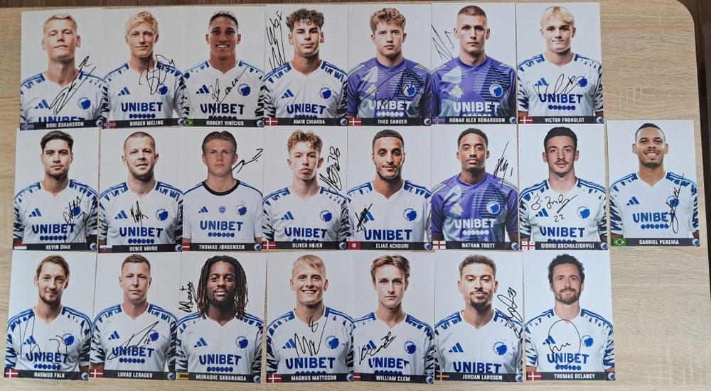 autografy FC Kopenhagi