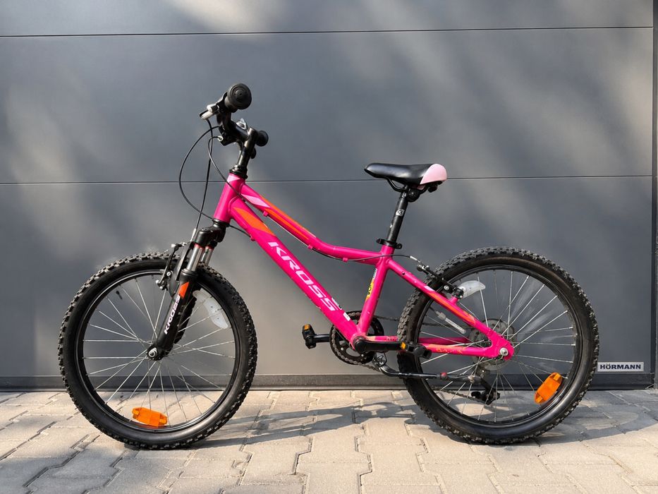 Rower dziecięcy KROSS Lea Mini 2.0 20” – amortyzator, Shimano, bardzo dobry stan