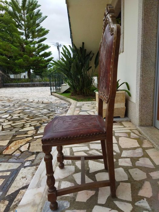 Cadeira de couro