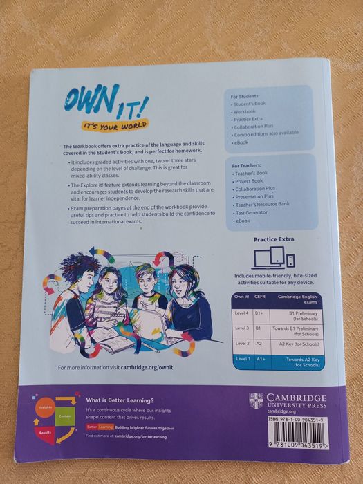 Caderno - Own it! Level 1 Workbook Escolar