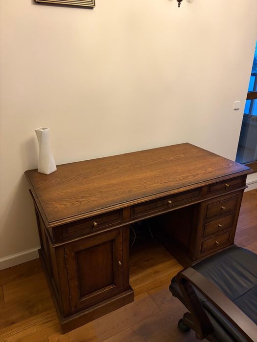 Biurko gabinetowe dębowe 150 × 74 × 80 cm