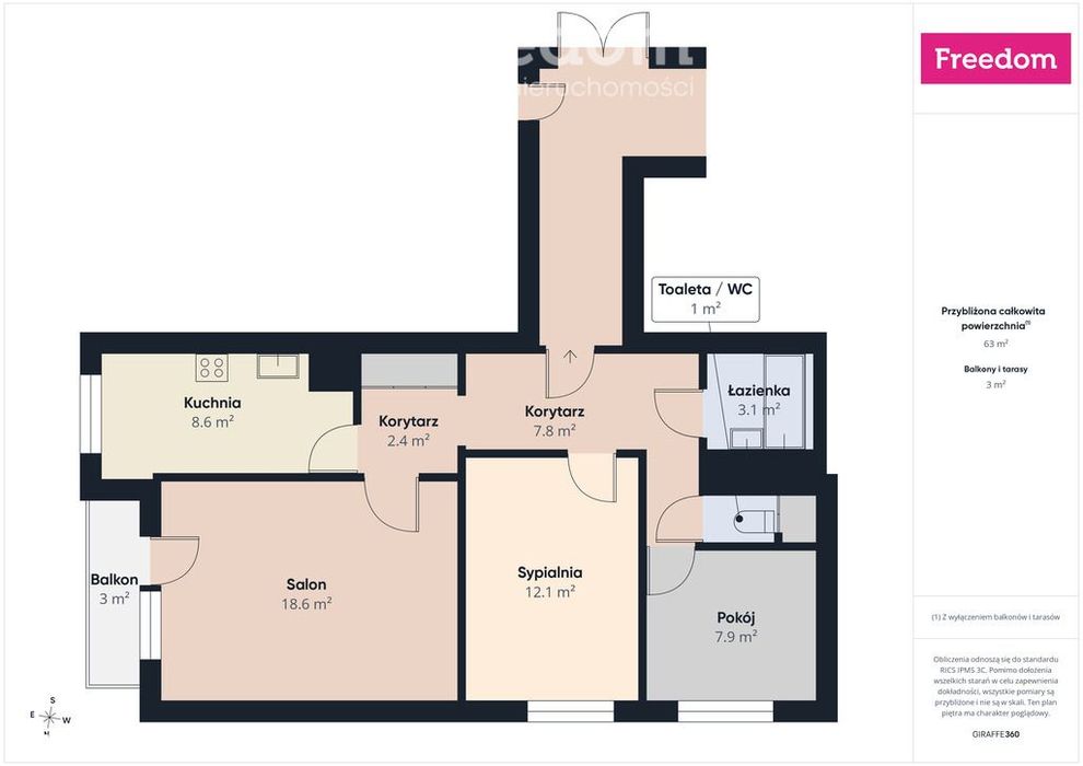 3 pokoje| Kalinowszczyzna | 64 m²|windy