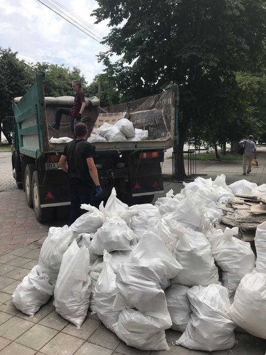 Демонтаж стяжки, плитки, стін, будівель, вантажники, вивіз буд сміття