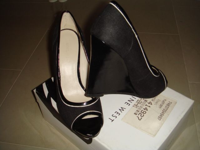 buty Nine West na koturnie granatowe rozm. 36
