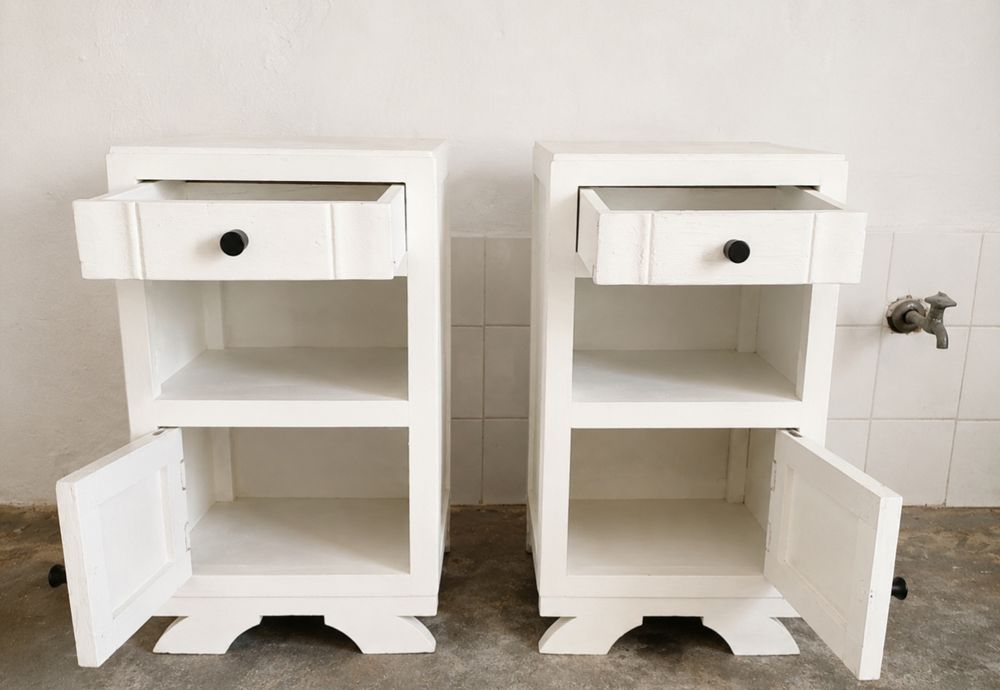 Conjunto de mesa de cabeceira (recuperadas)