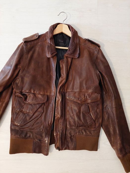 Blusão pele Zara man como novo