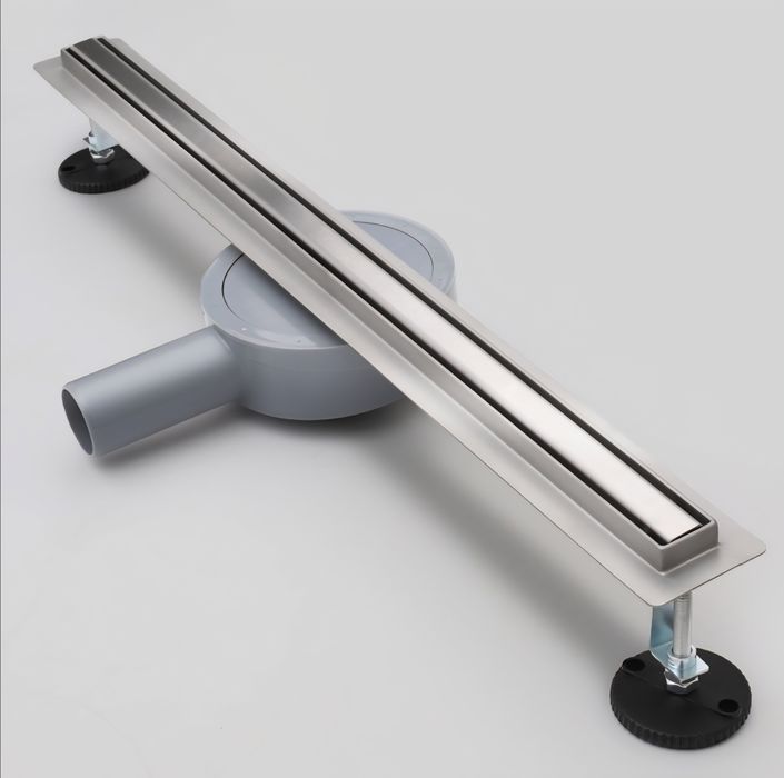 Odpływ liniowy Slim Stal szczotkowana 60/70 cm
