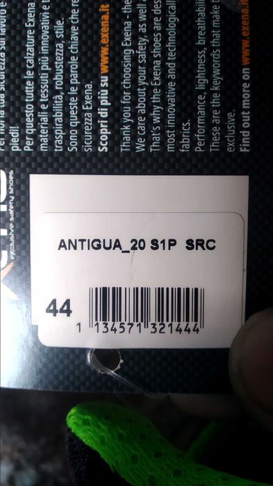 Sapato de segurança Exena Antigua