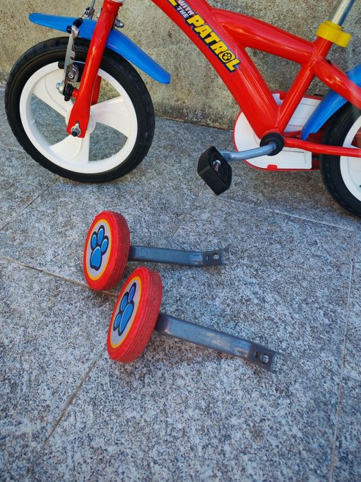 Bicicleta para criança Patrulha Pata