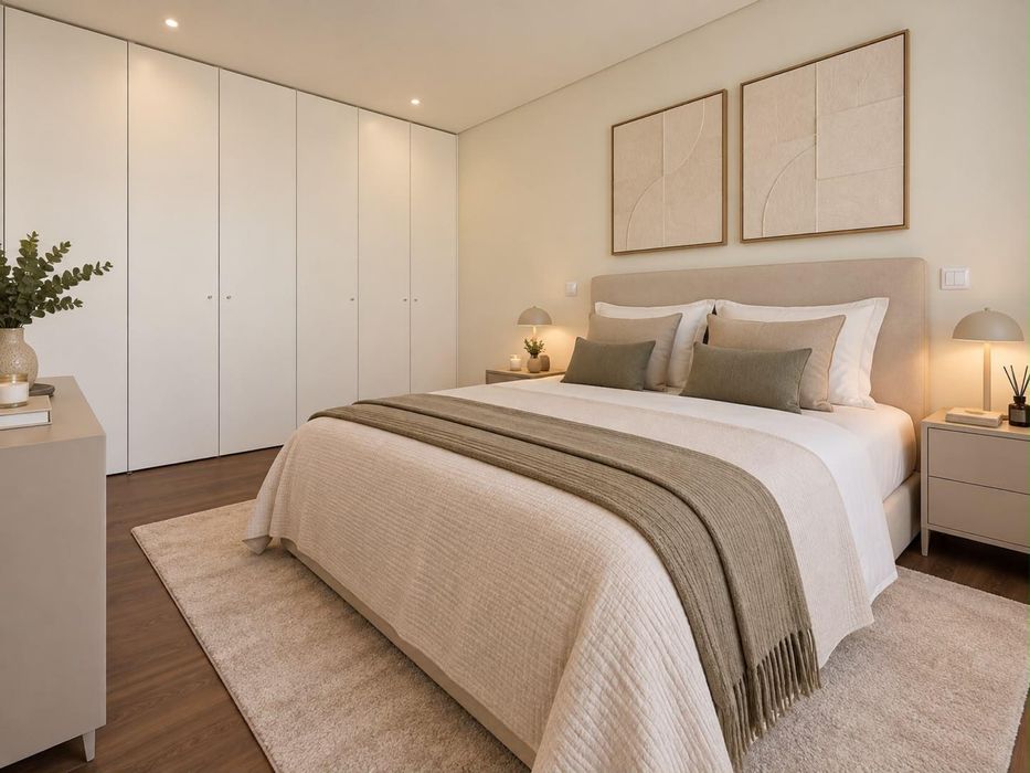 T1 novo com varanda, piscina e garagem | Maia, Porto