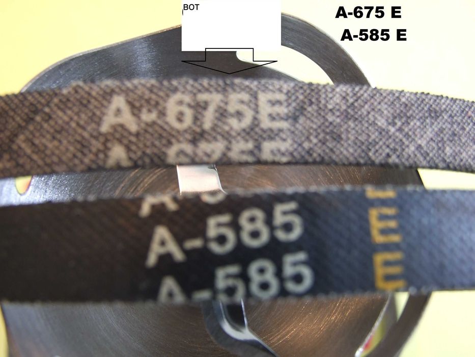 ремінь машини = А675Е= дліна ременя 725мм