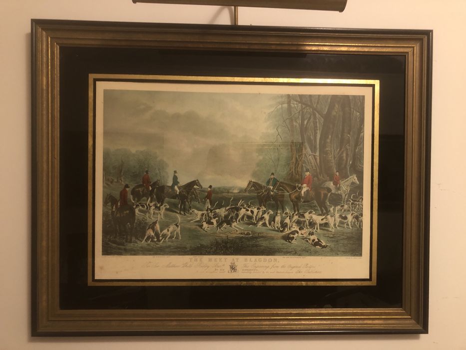 Gravura inglesa emoldurada