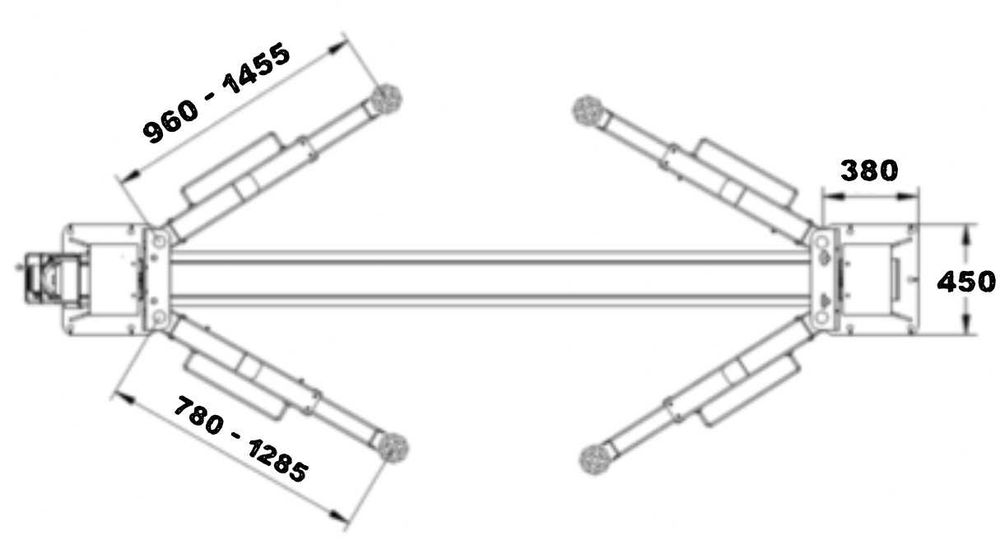 BEST PRODUCTS Podnośnik 2-kolumnowy Bestlift 240 Expert 230V