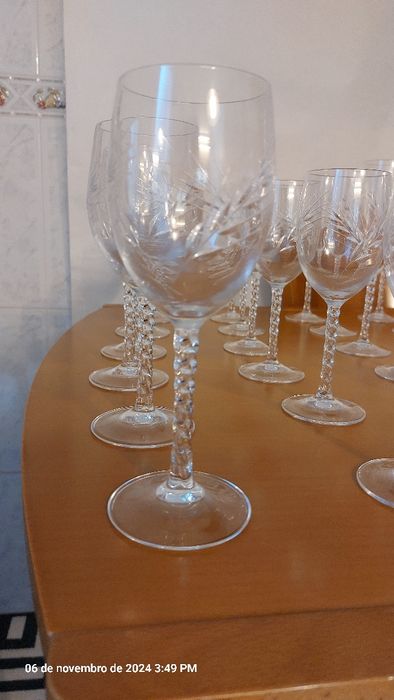 Copos de meio cristal