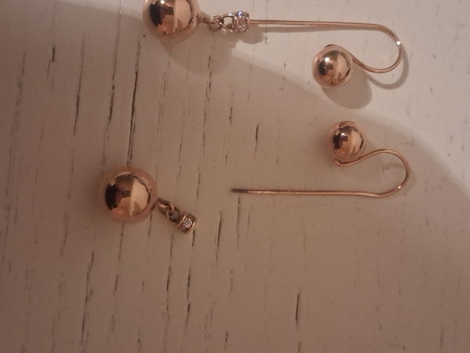 Kolczyki złote długie