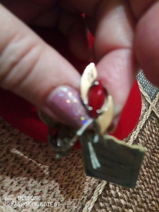Срібний набір з золотими пластинами, корал, 925, з бірками