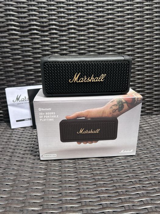 Coluna Marshall preta x dourada
