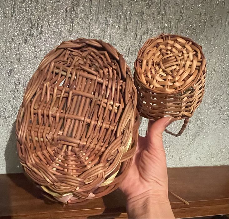 Dwa koszyki babcine z PRL