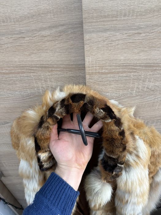 Futro z lisa lis płaszcz futrzany rudy M L slavic girl prl moda polska