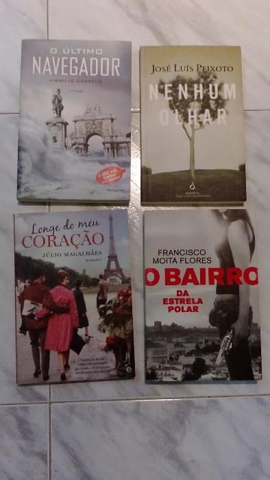 Pack 3 de 4 livros de literatura nacional e internacional, como novos3
