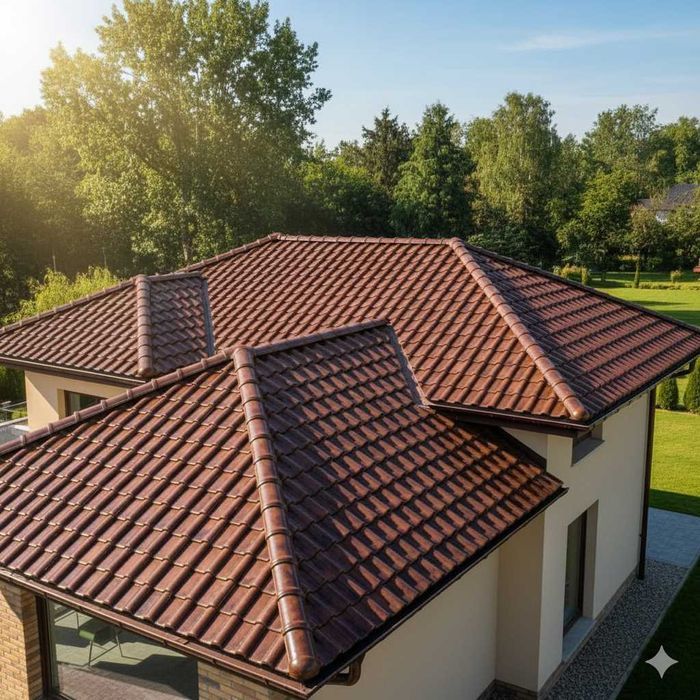 Dachówka Ceramiczna Roben Monza Kasztanowa Angoba/Wycena i Montaż Dach