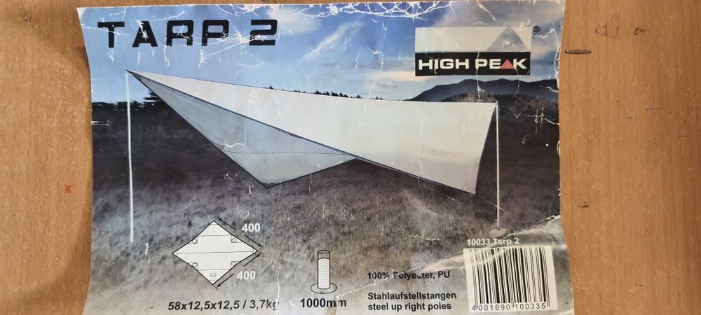 Płachta  plandeka biwakowa High Peak Tarp2