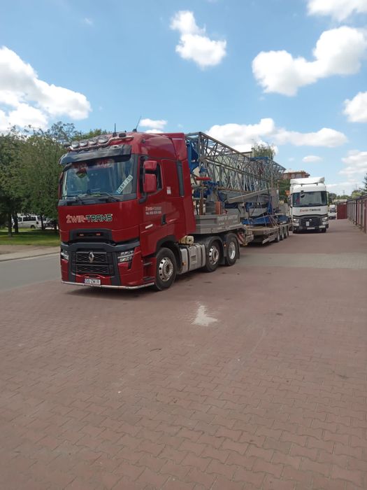 Transport ponadgabarytowy, maszyn roliniczych, sprzetow budowlanych